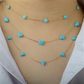 Turquoise Diamond Neckalce