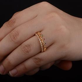 Stackable Crown Ring Set